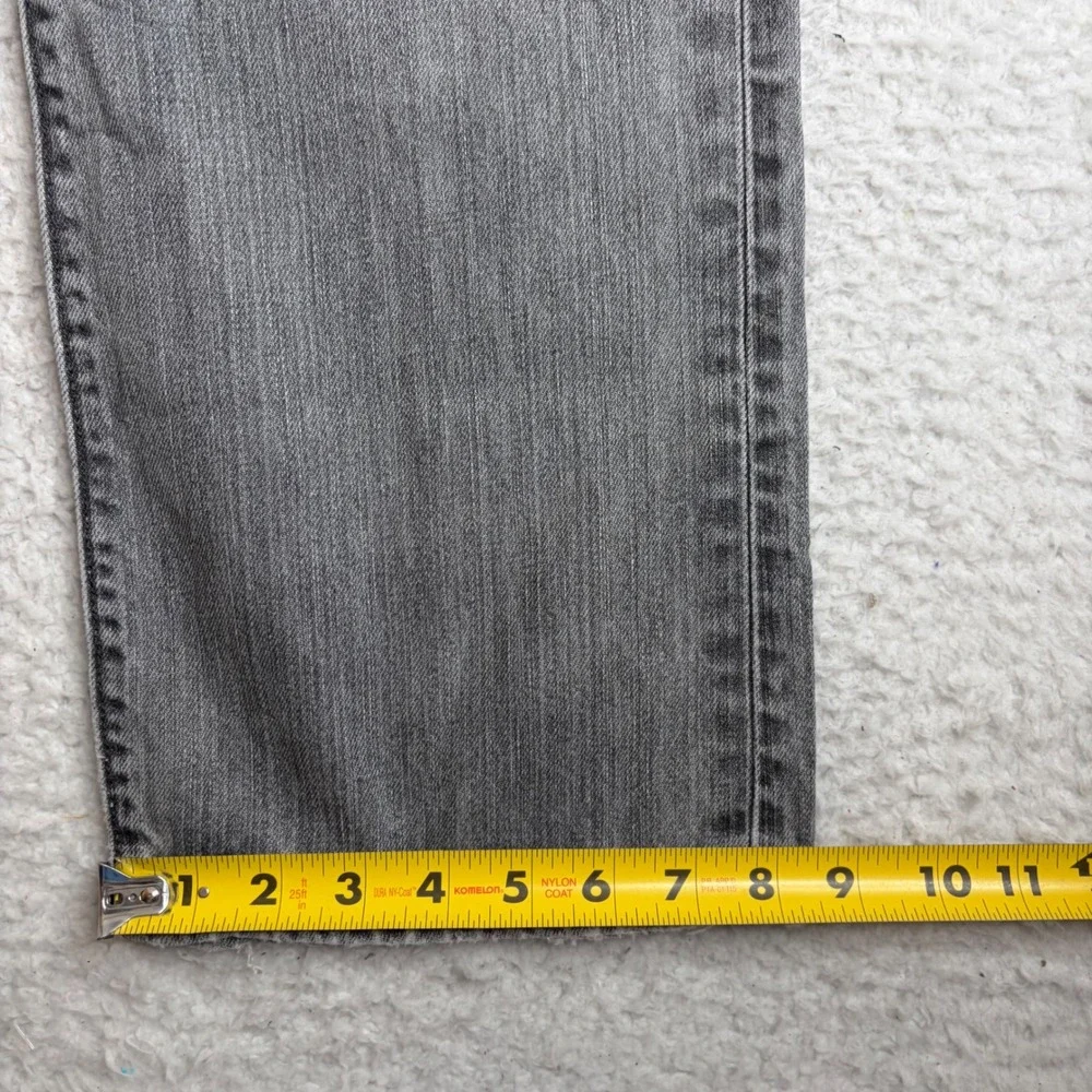 Y2K Levis 501xx Original Fit Grey Jeans Mens 34x30 Straight Leg Button Fly FADE